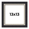PosterPalooza | Square Embellished Black Picture Frame - UV Acrylic, Foam Board Backing, Hanging Hardware - 2 of 4