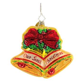 Christopher Radko 4.0 Inch Our First Christmas Bells Ornament Christmas Bells Tree Ornaments