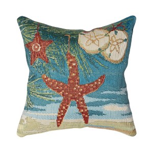 Liora Manne Marina Holiday Indoor/Outdoor Pillow.. - 1 of 4