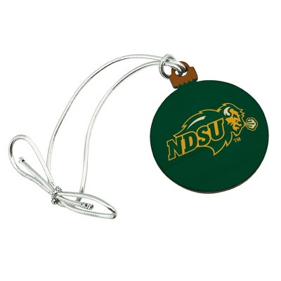 North Dakota State Bison Logo Mini Small Tiny Wood Christmas Tree Holiday Ornament