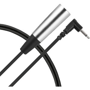 Livewire Essential Interconnect Cable 3.5 mm TS Male to XLR Male Right Angle 5 ft. Black - 1 of 1