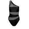 Adore Me Women's Kimora One Piece Swimwear 2X / Jet Black. - 4 of 4