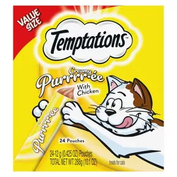 Temptations Creamy Puree with Chicken Lickable Adult Cat Treats