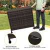80 Gallon Outdoor Storage Box with Wheels and Handles, Waterproof Rattan Deck Box for Patio, Yard, Porch - 3 of 4