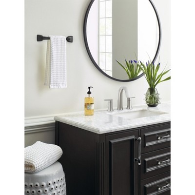 Matte Black 9 inch Wall Mounted Towel Bar