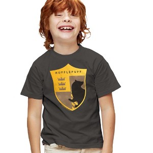 Boys' Harry Potter Hufflepuff Four Square Shield Crest T-Shirt - 1 of 4