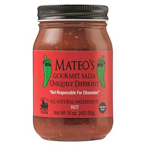 Mateo's Gourmet Hot Salsa 16oz - 1 of 3