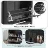 NicBex Set of 1/Set of 2 Shoe Cabinet with 2 Flip Drawers,Farmhouse Shoe Organizer with Drawer for Entryway,Hallway,Living Room - 4 of 4