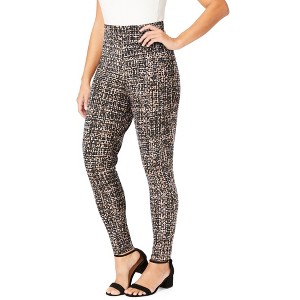 Jessica London Women's Plus Size Everyday Stretch Cotton Legging - 1 of 4