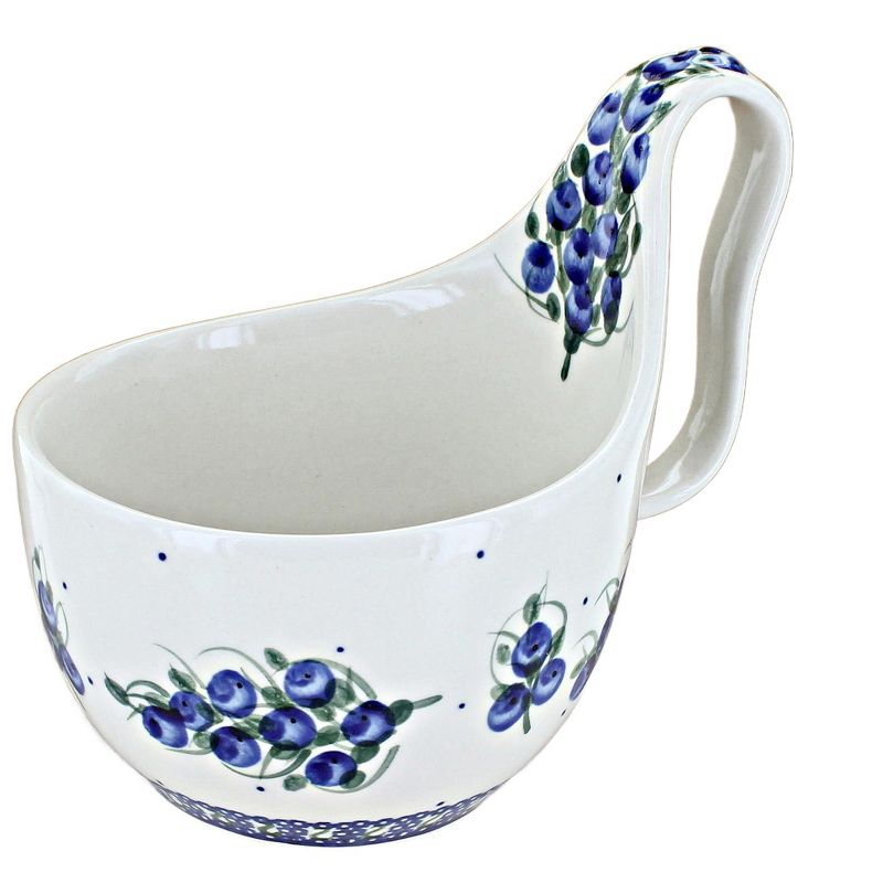 Blue Rose Polish Pottery Millena Soup Mug, 1 of 2