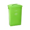 Alpine Industries Plastic Commercial Indoor Recycling Bin with Slotted Lid and Dolly 23-Gallon Lime - 2 of 4