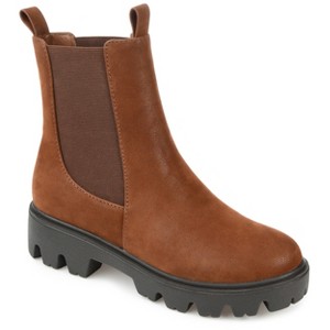 Journee Collection Womens Ivette Pull On Block Heel Booties - 1 of 4