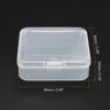 Unique Bargains Square Storage Container with Hinged Lid for Craft 12 Pcs - 2 of 4