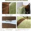 Hachikiko 2-in-1 Chenille Wedge Pillow Set - Handmade Backrest for Bed/Couch, Adjustable PP Cotton Fil - 4 of 4