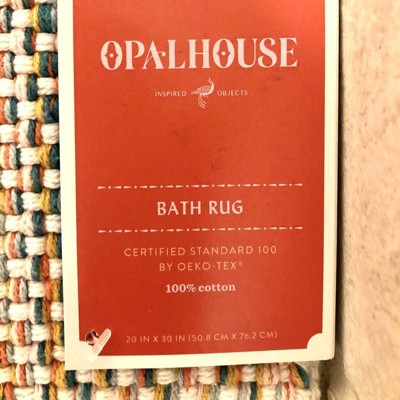 Striped Bath Rug White/black - Opalhouse™ : Target