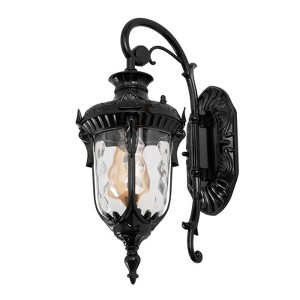 YIYIBYUS Exterior Wall Light Fixture, Waterproof Aluminium with Glass Outdoor Lanterns for Front Porch Patio Garage Hallway - 1 of 4