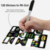 Big Dot of Happiness Colorful Mardi Gras Mask - Assorted Masquerade Party Gift Tag Labels - To and From Stickers - 12 Sheets - 120 Stickers - 3 of 4