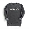 Simply Sage Market Embroidered Apres Ski Words Garment Dyed Sweatshirt - 2 of 4