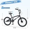 Aukfa 20 Inch Freestyle Single Speed Kids Bike Suitable for Teenagers Ages 7+, Multiple Colors - 2 of 4
