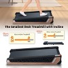 FIONECA 8¡ã Incline Walking Pad Treadmill ¨C 2.55HP, LED Display, Compact Under Desk Design, 220 lbs Capacity - 3 of 4