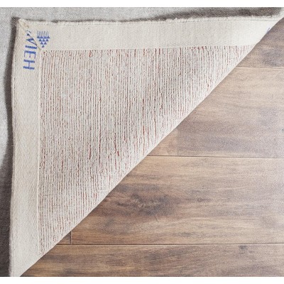Silver Grey Hand-Knotted Wool Viscose 6' x 9' Rug