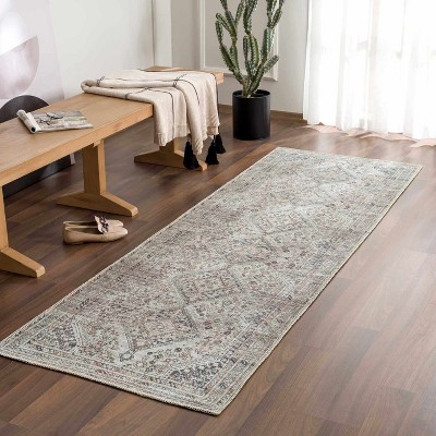 Hauteloom Barny Beige Flat Pile Washable Rug