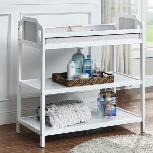 Whisen Safe Suite Baby Changing Table, Matches Crib Quality, with 2 Storage Shelves - 1 of 4