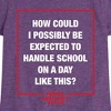 Girls' - Ferris Bueller's Day Off - How Could I Possibly Fitted Short Sleeve Graphic T-Shirt - 2 of 4