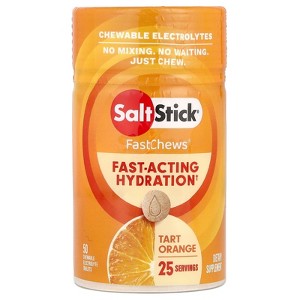 SaltStick FastChews®, Chewable Electrolytes, Tart Orange, 50 Chewable Tablets - 1 of 2