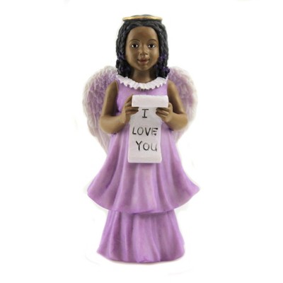 Black Art 5.75" I Love You Angel Girl Religious  -  Decorative Figurines