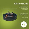 Pilot Rock 30 Inch Heavy Duty Steel Ground Fire Pit Ring Insert Liner and Metal Cooking Grate for Grilling, Camping, and Backyard Bonfires, Black - 3 of 4