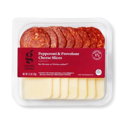 Pepperoni and Provolone Cheese Slices - 2.5oz - Good & Gather™