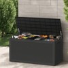 Naysaye Deck Boxes, 2-Piece 100 Gal Outdoor Storage Deck Box, Small Patio Storage Bin for Garden Tools, Black, 48.03"*21.46"*24.53" - 4 of 4