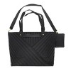 Rachel Rachel Roy Black Quilted Fabric 21 Weekender Tote - 2 of 4
