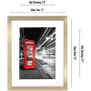 Americanflat Picture Frame with shatter-resistant glass - Available in a variety of sizes and styles - 2 of 4