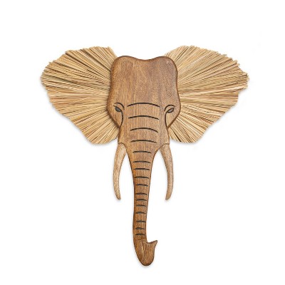 Crane Baby Handcrafted Wood Wall Decor - Kendi Elephant