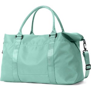 MaseiKar Grass Weekender Travel Bag - Small Gym Bag for Men & Women, Overnight Bag with Trolley Sleeve, Airplane Travel Essentials - 1 of 4