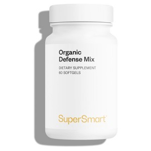 SuperSmart Organic Defense Mix 150mg per Day - Essential Oil Blend of Oregano, Peppermint, Cinnamon & Lemon Supplement | Gluten Free - 60 Softgels - 1 of 1