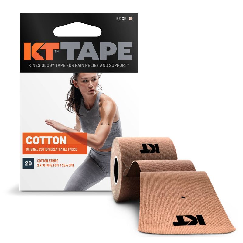 KT Tape Original Elastic Sports Tape 20 Strips, 1 of 4
