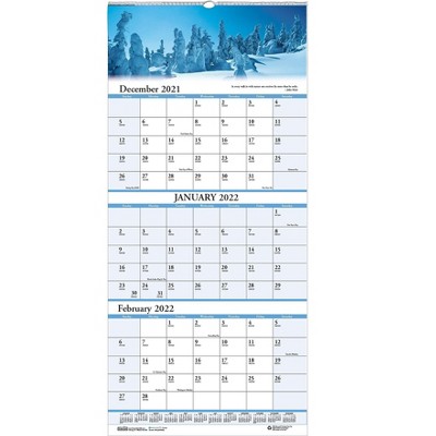 House of Doolittle 2022 17" x 8" Wall Calendar Earthscapes Scenic Multicolor 3636-22