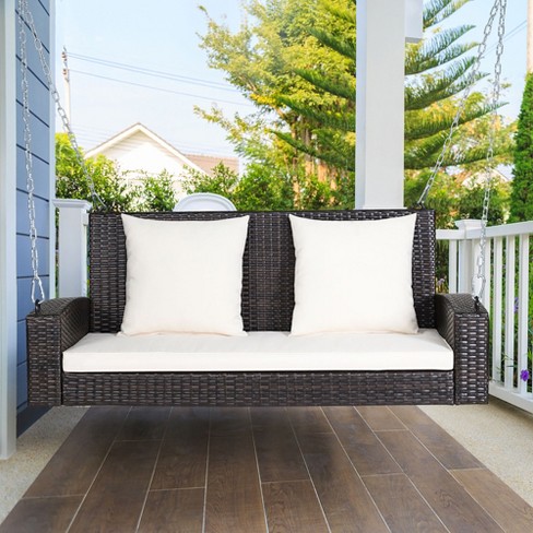 wicker porch swings