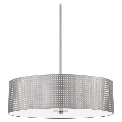 George Kovacs Lighting Grid 4 - Light Pendant in  Brushed Nickel
