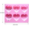 JDICTION 2-Pack 3D Diamond Heart Silicone Mold - 6 Cavity Easy Demold Tray For Chocolate, Mousse, Cake & Cheesecake, Valentine's/Birthday Gift - 2 of 4