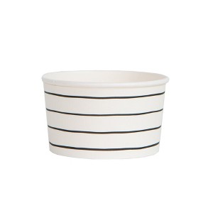 Daydream Society - Ink Frenchie Striped Treat Cups - Pack of 8 Paper Treat Cups - 1 of 3