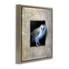 Stupell Industries Mysterious Barn Owl Peering Floating Frame Canvas Art, Brown, 25" x 25" - 2 of 4
