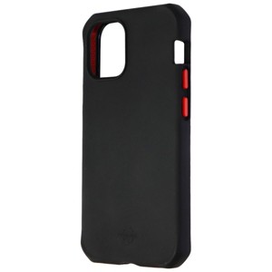 ITSKINS Supreme Solid Case for Apple iPhone 12 mini - Black / Red Buttons - 1 of 3