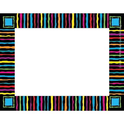Barker Creek Neon Stripes Name Tag 3 1/2" W x 2 3/4" D 45/Pack LL1506