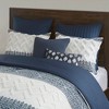 3Pcs Boho Style Cotton Comforter Set, Chenille Tufting Textile Botanic Print Bed Set, Farmhouse Style Bedding with Matching Shams - 4 of 4