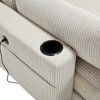 Oversized Corduroy Sleeper Chaise Lounge with USB, Cup Holder & Side Pocket - 4 of 4