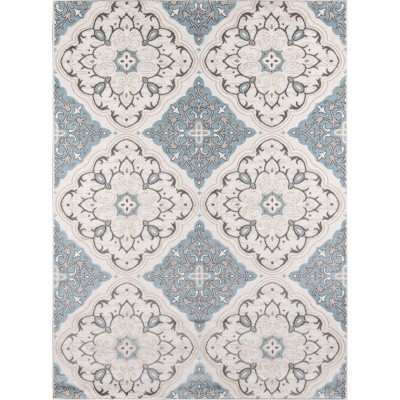 Ivory Medallion Loomed Area Rug 3'11"x5'7" - Momeni